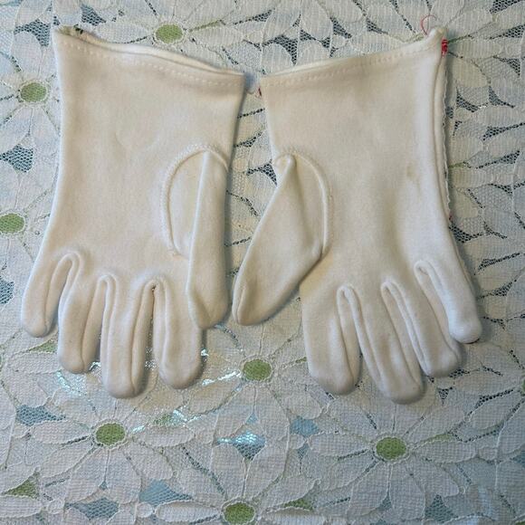 Vintage Nolan Children’s Wht Gloves Embroidered Roses, 3-5t, USA - Picture 3 of 6